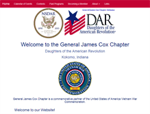 Tablet Screenshot of genjamescoxdar.org